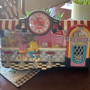 Vintage Coca Cola 50’s theme Clock